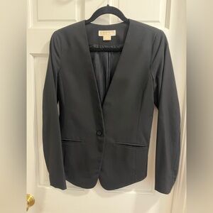 Michael Kors Collarless Blazer Black